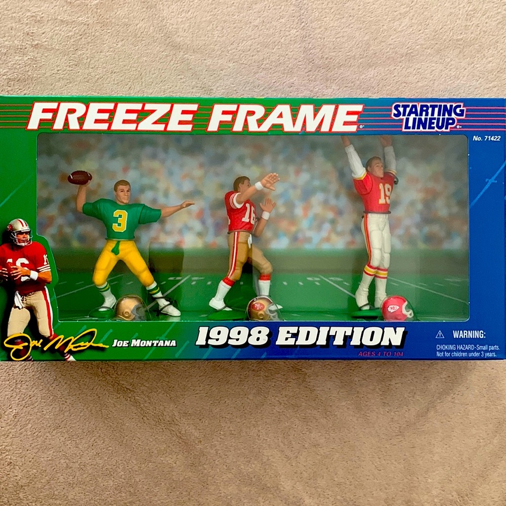 1998 Kenner Starting Lineup Freeze Frame Joe Montana San Francisco 49ers